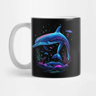 Playful dolphin,  underwater Mug